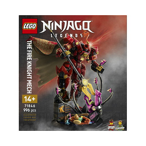 LEGO Ninjago 71846 Meca Caballero del Fuego, Juego de Construcción 996 Piezas para Niños 14+ Años