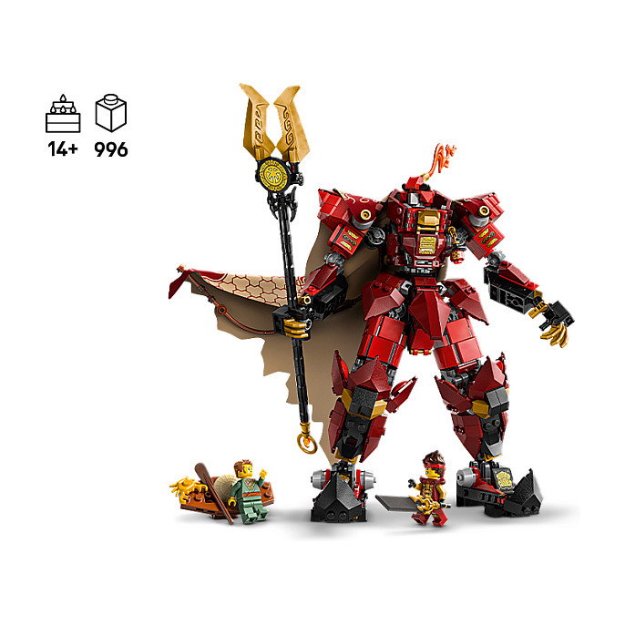 LEGO Ninjago 71846 Meca Caballero del Fuego, Juego de Construcción 996 Piezas para Niños 14+ Años