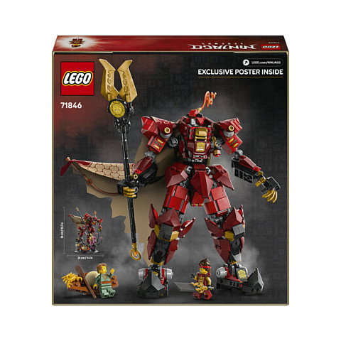 LEGO Ninjago 71846 Meca Caballero del Fuego, Juego de Construcción 996 Piezas para Niños 14+ Años
