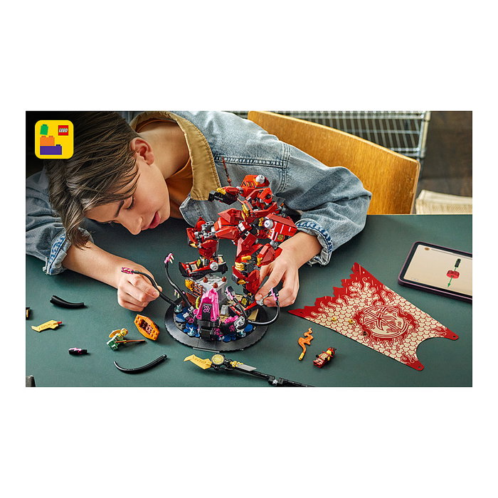 LEGO Ninjago 71846 Meca Caballero del Fuego, Juego de Construcción 996 Piezas para Niños 14+ Años