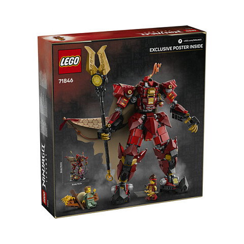 LEGO Ninjago 71846 Meca Caballero del Fuego, Juego de Construcción 996 Piezas para Niños 14+ Años