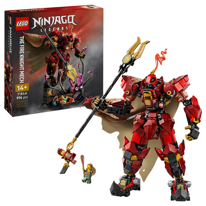 LEGO Ninjago 71846 Meca Caballero del Fuego, Juego de Construcción 996 Piezas para Niños 14+ Años