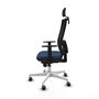 PIQUERAS Y CRESPO Silla de oficina Horna con mecanismo Sincro, Azul marino y Negro