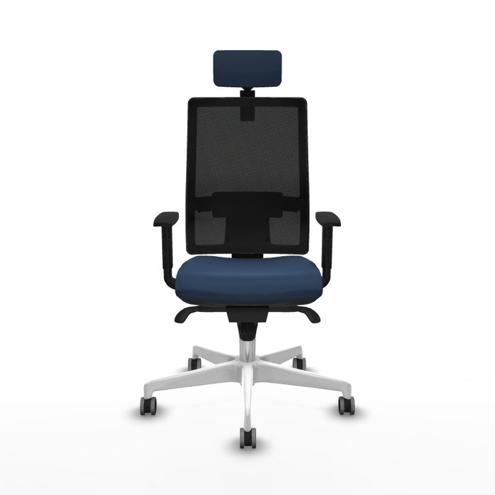 PIQUERAS Y CRESPO Silla de oficina Horna con mecanismo Sincro, Azul marino y Negro PIQUERAS Y CRESPO Silla de oficina Horna con mecanismo Sincro, Azul marino y Negro