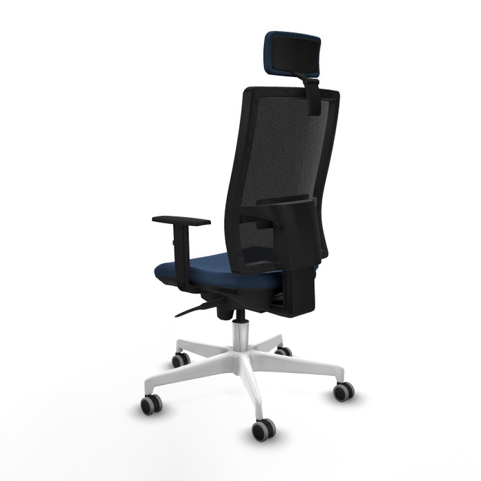 PIQUERAS Y CRESPO Silla de oficina Horna con mecanismo Sincro, Azul marino y Negro PIQUERAS Y CRESPO Silla de oficina Horna con mecanismo Sincro, Azul marino y Negro