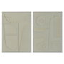 DKD Home Decor Cuadro Lienzo MDF 52x4x72 Moderno 3D (Pack de 2) Verde y Dorado