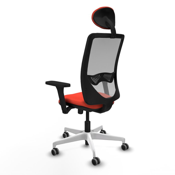 PIQUERAS Y CRESPO Silla de oficina Zulema con mecanismo Sincro, Naranja oscuro y Gris PIQUERAS Y CRESPO Silla de oficina Zulema con mecanismo Sincro, Naranja oscuro y Gris