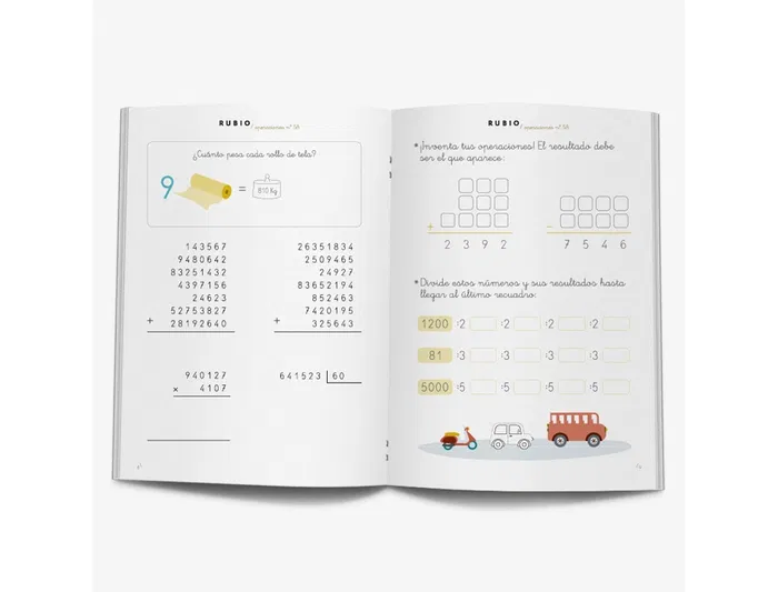 Rubio Cuaderno Problemas nº 5a para el desarrollo intelectual del alumno. Complementa y potencia las enseñanzas de los centros educativos.