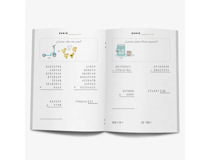 Rubio Cuaderno Problemas nº 5a para el desarrollo intelectual del alumno. Complementa y potencia las enseñanzas de los centros educativos.