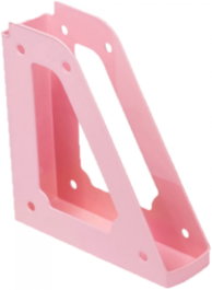 FAIBO Pack de 10 Revisteros de Plástico Rosa Pastel