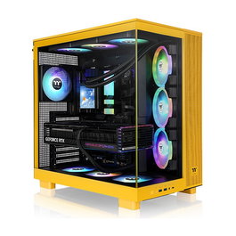 Thermaltake Chasis PC View 380 XL TG ARGB, Bumblebee, CA-11E-00M4WN-00, Color Amarillo, Torre ATX, Panel Lateral Cristal Templado