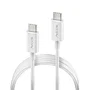 NGS ZYRO 60W-1 Cable USB-C a USB-C 60W Carga Rápida USB 2.0 480 Mbps, Longitud 1 Metro, Color Blanco