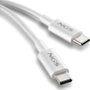 NGS Zyro Cable USB 2.0 Tipo-C Macho a Macho 60W 480Mbps 1m Blanco
