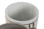 DKD Home Decor Macetero Shabby Blanco Gris Cemento Set de 2 (17 x 21 x 17 cm)