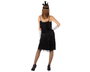 Disfraz Charleston Años 20 Mujer Negro Talla M-L Adulto