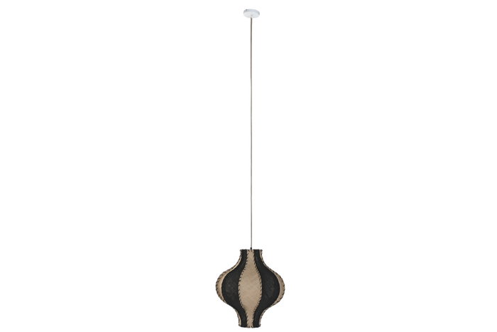 DKD Home Decor Lámpara de Techo Yute y Hierro Bicolor