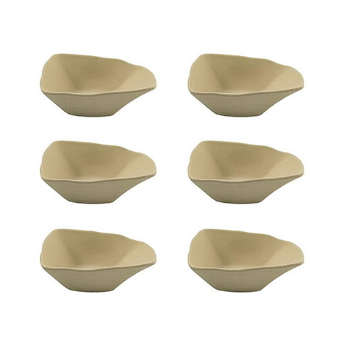 Summa Io Bol para Crema de Gres, Color Crema, 19 cm Diámetro x 5 cm Alto, Capacidad 40 cl, Modelo Bol (Set de 6)