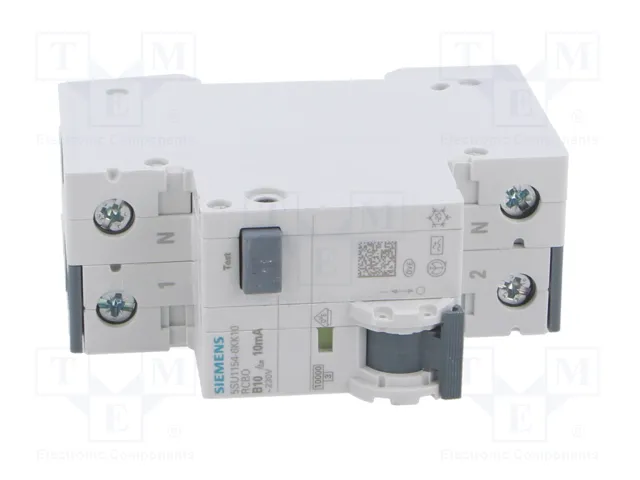 SIEMENS 5SU1154-6KK10 RCBO Tipo A 10A 10mA