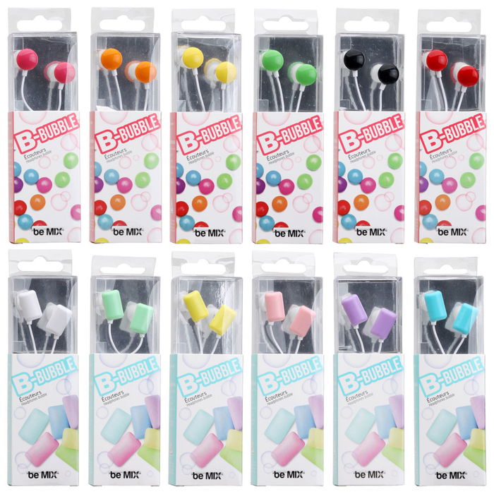 Be Mix Auriculares Bubble 120 cm Formas y Colores Surtidos