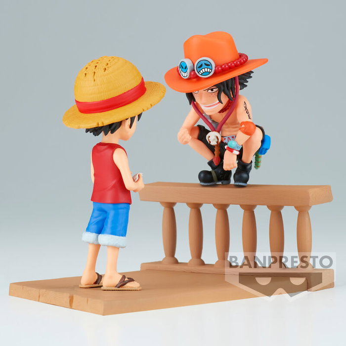 Banpresto Figura Monkey D Luffy & Portgas D Ace World Collectable Log Stories One Piece 8cm Banpresto Figura Monkey D Luffy & Portgas D Ace World Collectable Log Stories One Piece 8cm