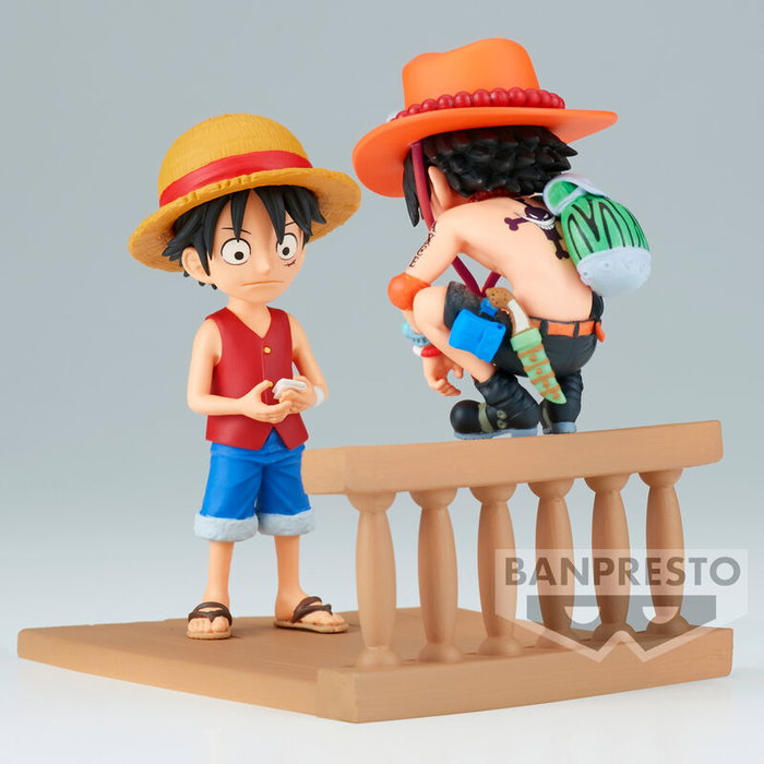 Banpresto Figura Monkey D Luffy & Portgas D Ace World Collectable Log Stories One Piece 8cm Banpresto Figura Monkey D Luffy & Portgas D Ace World Collectable Log Stories One Piece 8cm