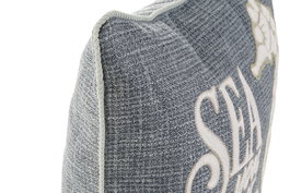 DKD Home Decor Cojin Atlantico Azul Blanco 45 x 45 x 15 cm (2 Unidades)