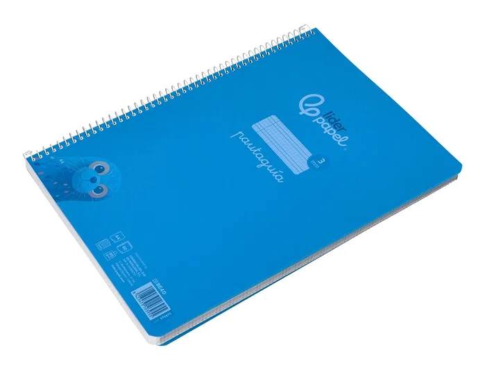 Liderpapel Cuaderno Espiral Pautaguía A4 Azul