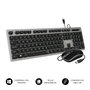 Subblim Teclado Combo Wired Ergo Keys Silent Flat HQ Grey