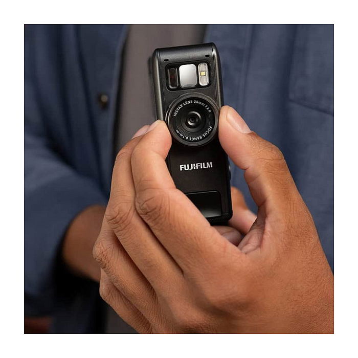 FUJIFILM Instax mini evo Cámara Instantánea Híbrida con Impresión, Sensor CMOS 1/5", Negro, Modos Creativos, Conexión Bluetooth