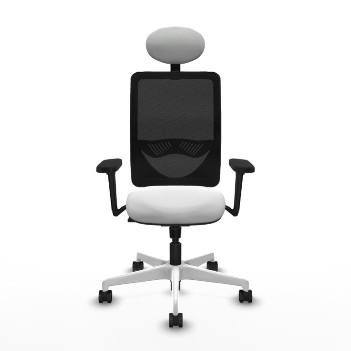 PIQUERAS Y CRESPO Silla de oficina Zulema con mecanismo Sincro, Blanco y Negro PIQUERAS Y CRESPO Silla de oficina Zulema con mecanismo Sincro, Blanco y Negro