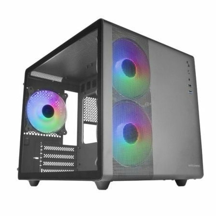 Mars Gaming MC-400 Minitorre con Cristal Templado y Ventilación FRGB