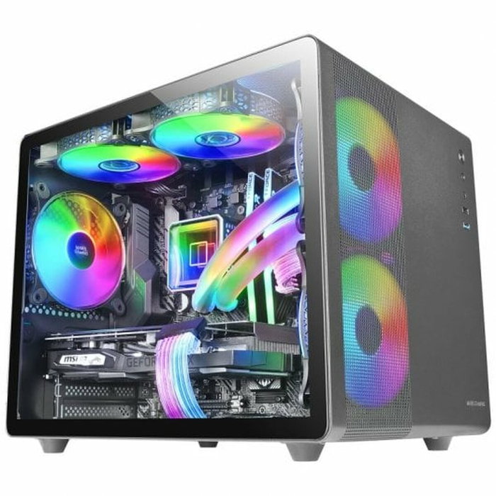 Mars Gaming MC-400 Minitorre con Cristal Templado y Ventilación FRGB