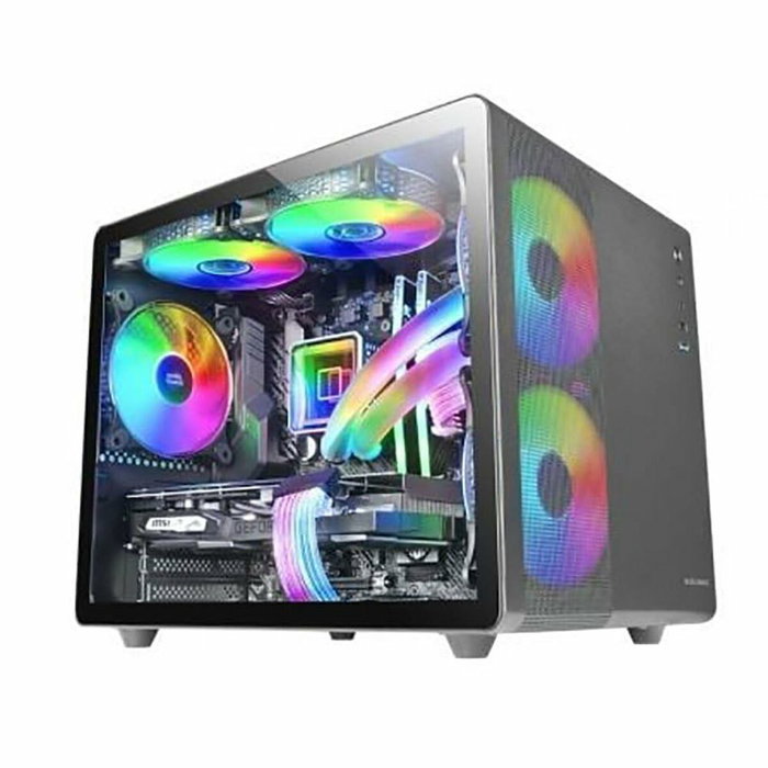 Mars Gaming MC-400 Minitorre con Cristal Templado y Ventilación FRGB