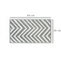Mijölnir Chevron Yarn Dyed Toalla de Aseo - Blanco, Gris | 100% Algodón Suave y Absorbente, 500 gr/m², 33x33cm