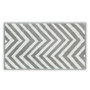 Mijölnir Chevron Yarn Dyed Toalla de Aseo - Blanco, Gris | 100% Algodón Suave y Absorbente, 500 gr/m², 33x33cm
