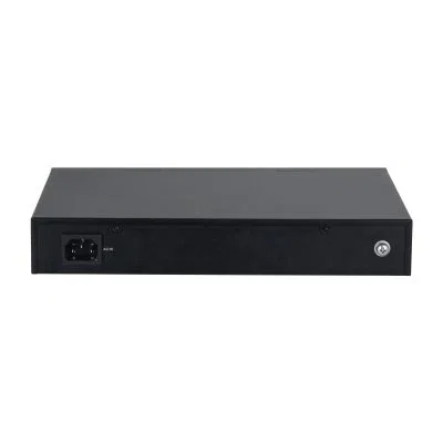 Dahua Technology PFS3218-16GT-135 Switch PoE No Administrado, 16 Puertos Gigabit Ethernet, 2 Uplinks SFP, Potencia PoE 135W, Capa L2, Negro, Montaje en Rack y Pared