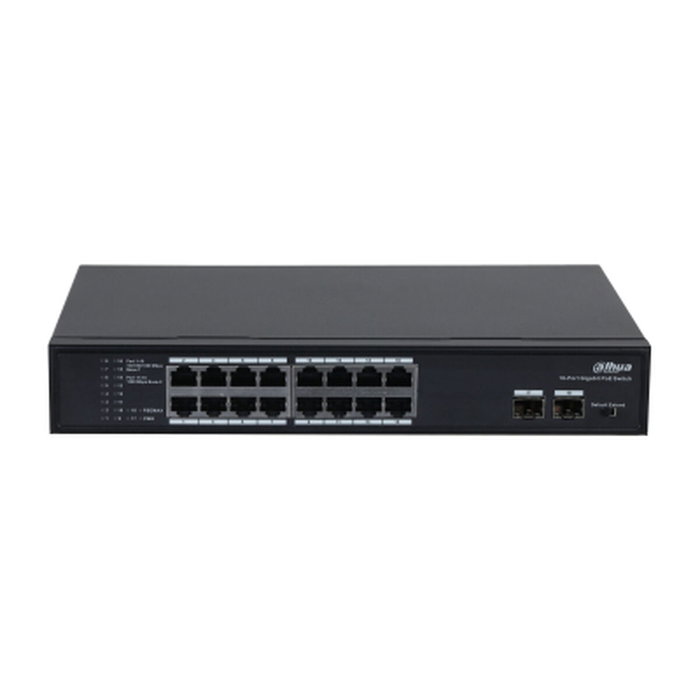 Dahua PFS3218-16GT-135 Switch PoE 16 Puertos Gigabit + 2 SFP 135W L2 Dahua PFS3218-16GT-135 Switch PoE 16 Puertos Gigabit + 2 SFP 135W L2