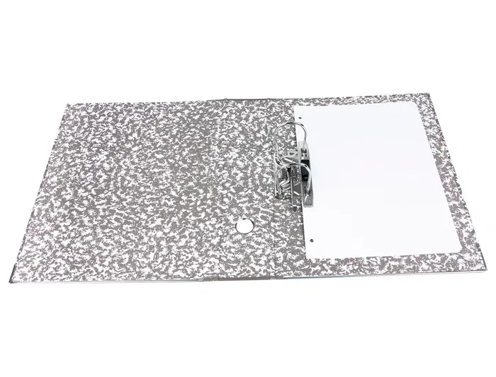 Liderpapel Archivador de Palanca A4 Classic Red Cartón Entrecolado Gris 80mm Compresor Metálico