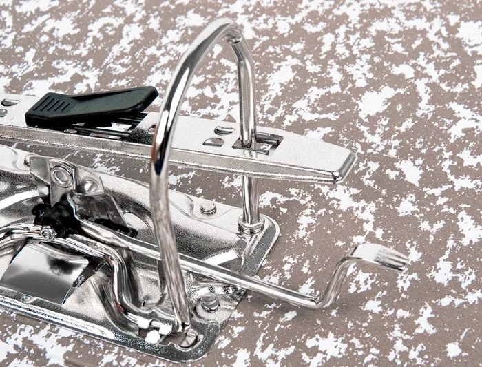 Liderpapel Archivador de Palanca A4 Classic Red Cartón Entrecolado Gris 80mm Compresor Metálico