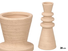 GIFTDECOR Jarrón Sahara Moderno Tierra Mediano