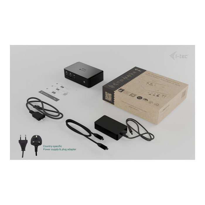 I-tec Thunderbolt 5 Quattro Display Docking Station 11 en 1 Negro