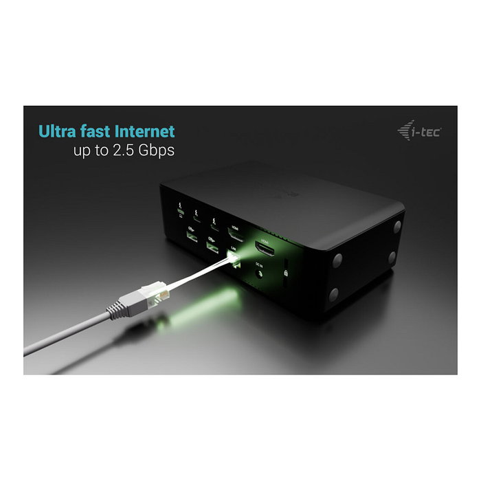 I-tec Thunderbolt 5 Quattro Display Docking Station 11 en 1 Negro