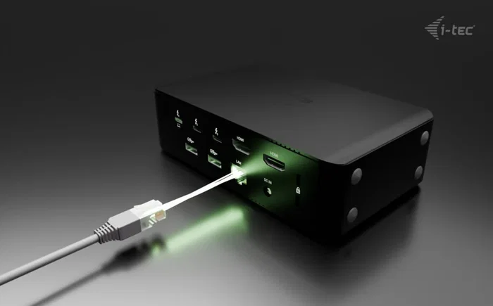 I-tec thunderbolt5 quattro display docking station, 5x usb, 2.5 glan + power delivery 140w I-tec thunderbolt5 quattro display docking station, 5x usb, 2.5 glan + power delivery 140w