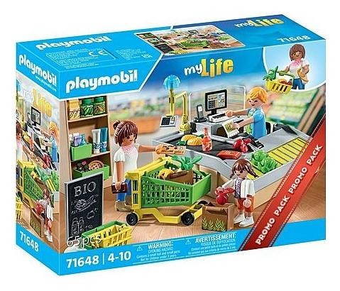 Playmobil 71648 Caja de supermercado My Life Shopping Pack promocional de 65 piezas