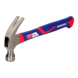 Workpro Martillo de Carpintero con Mango de Fibra de Vidrio, Cabeza de Acero al Carbono 337 g