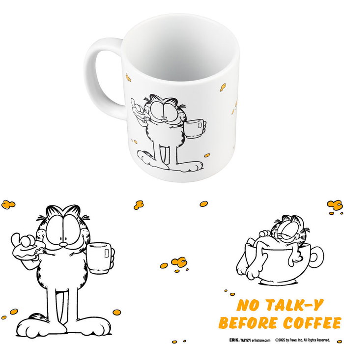 ERIK Taza Garfield 350ml de Cerámica ERIK Taza Garfield 350ml de Cerámica