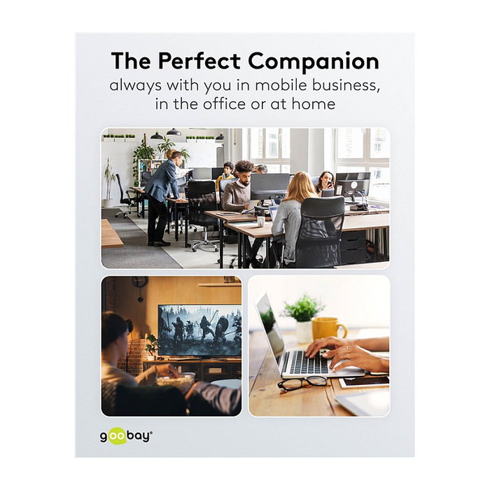 Goobay 74456 Hub USB Slim 4 Puertos (3 USB 2.0 + 1 USB 3.2 Gen 1), 5 Gbit/s, Aluminio Gris Claro, 0.1 m Cable