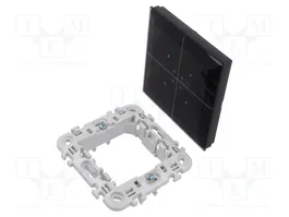 F&F Interruptor táctil F&Home GS4-DC-B Negro