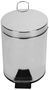 PROBBAX - SO-6005-MSSTL - Papelera de pedal - 20,5 cm de Ø x 28,5 cm de alto - 5 L - Acero brillante