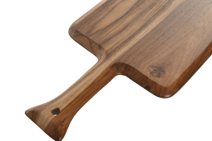 DKD Home Decor Tabla de Cortar de Teca Natural 45x18x1,6 cm